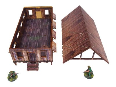 Zoom bild av WW2 Pacific Barracks 28mm Action Micro Art Studio