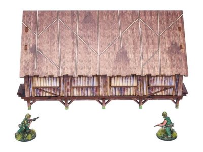 Zoom bild av WW2 Pacific Barracks 28mm