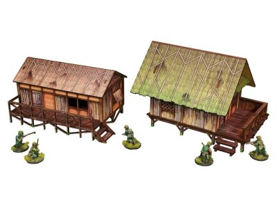 Zoom bild av WW2 Pacific Jungle Huts 28mm Bolt Action Micro Art Studio