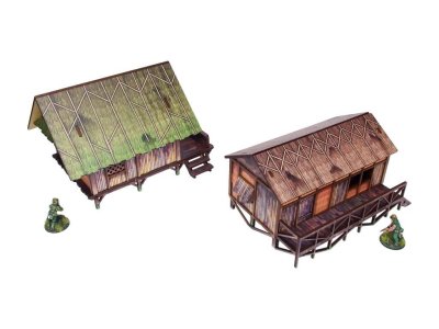 Zoom bild av WW2 Jungle Huts 28mm