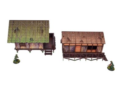 Zoom bild av WW2 Pacific Jungle Huts Micro Art Studio