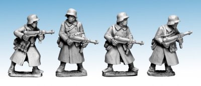 Zoom bild av German Infantry in Greatcoats (SMG) Crusader Miniatures 28mm