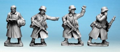 Zoom bild av German Infantry in Greatcoats (Command) Crusader Miniatures 28mm