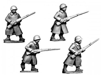 Zoom bild av Russian Infantry in Greatcoats I Crusader Miniatures 28mm