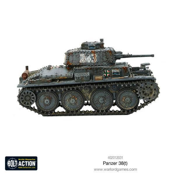Panzer 38 T Warlord Games Bolt Action Vehicle Cards 